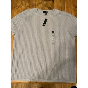 J.Ferrar XXL Gray Short Sleeve Crew Neck Knit Texture T-Shirt NWT
